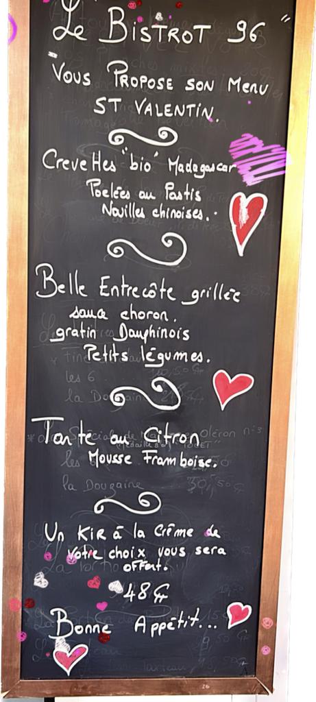 Menu Bistrot 96-2