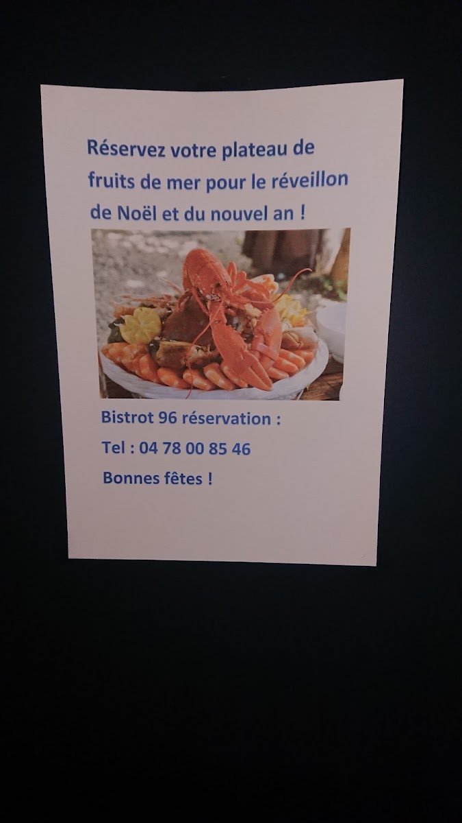 Menu Bistrot 96-8